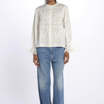 Camicia ricamata SORAYA ECRU ba&sh 