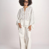 camicia a maniche lunghe WAGMA SIMPLY WHITE scarlett poppies 