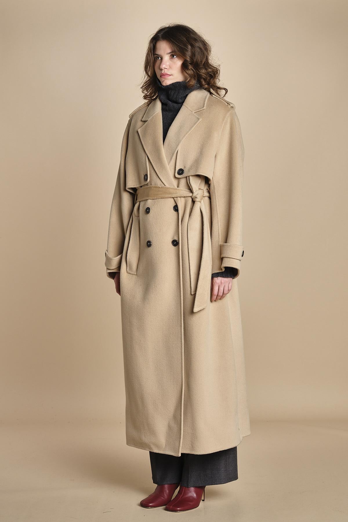 trench double lungo over COLETTE ANN IO111143 CAMMELLO ivy oak 