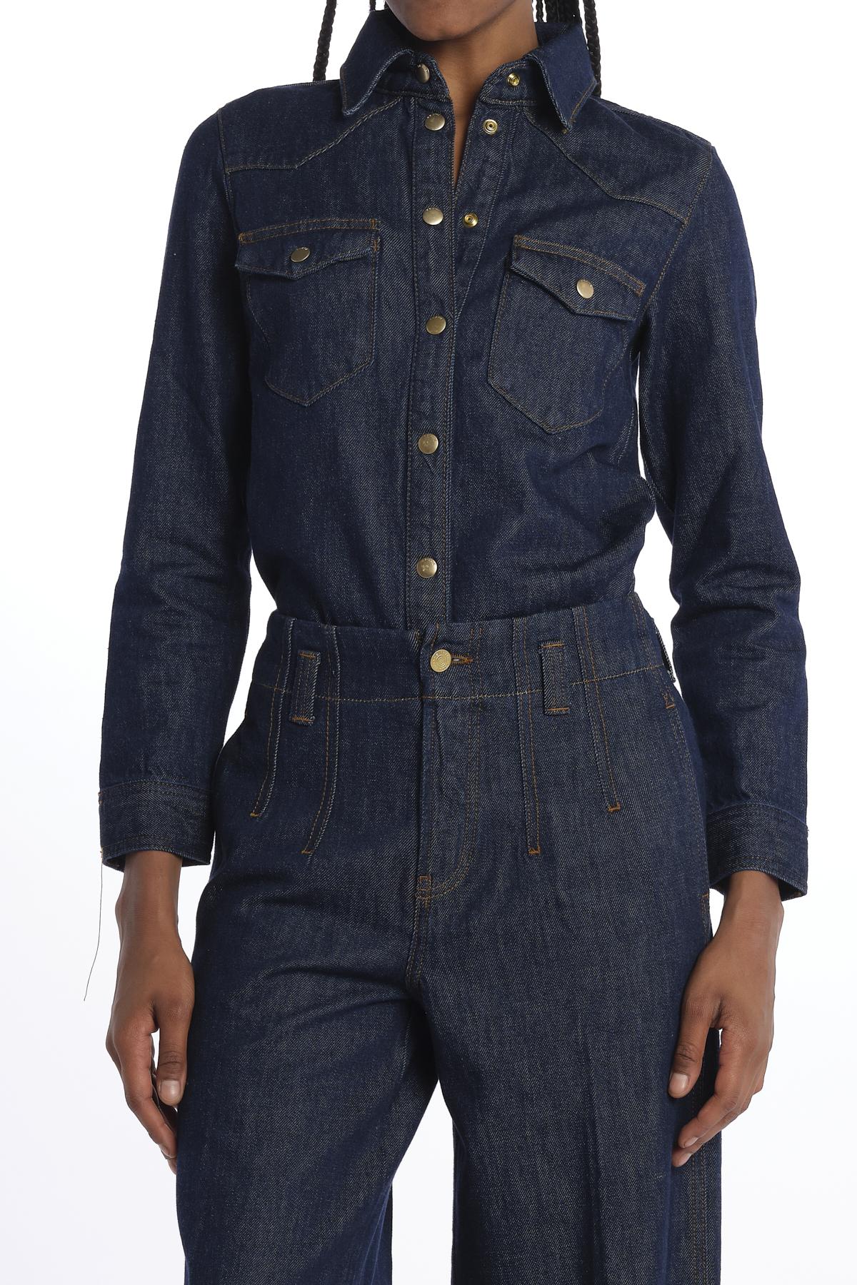  DARTED WIDE LEG JEAN BLU frame 