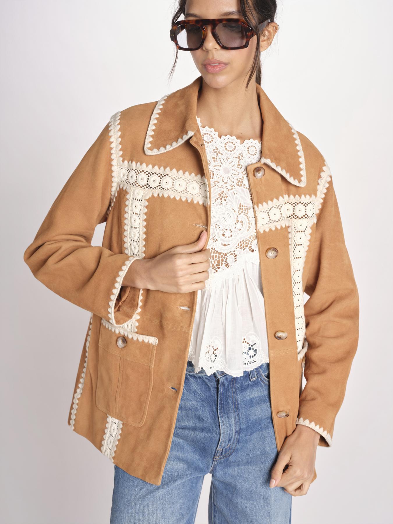 giacca in camoscio IRENA 032 CAMEL sea ny 