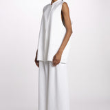 1331 gilet lino enzimato 1331 WHITE dusan 