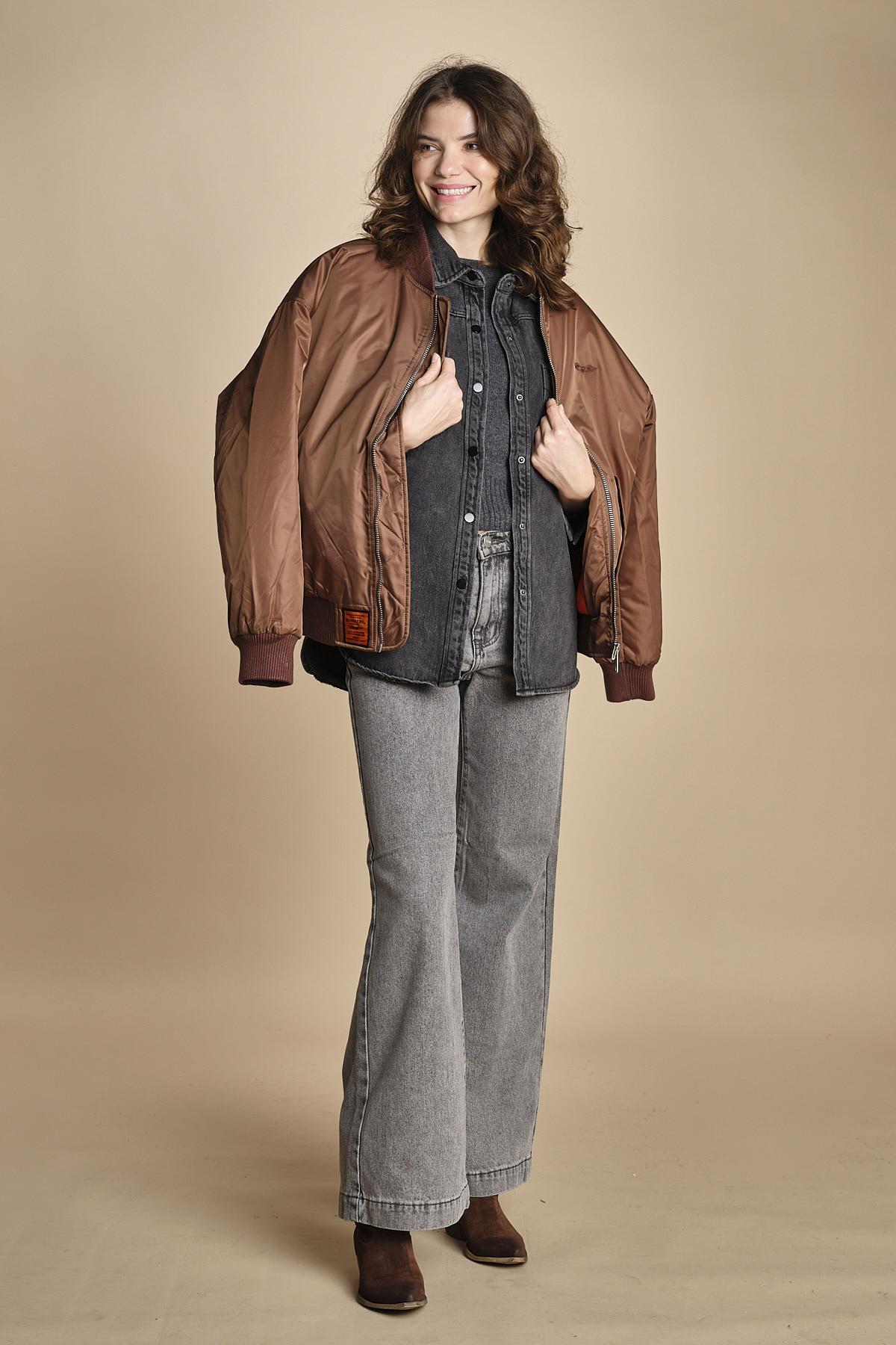 camicia in denim SOFIA CARBON fam 