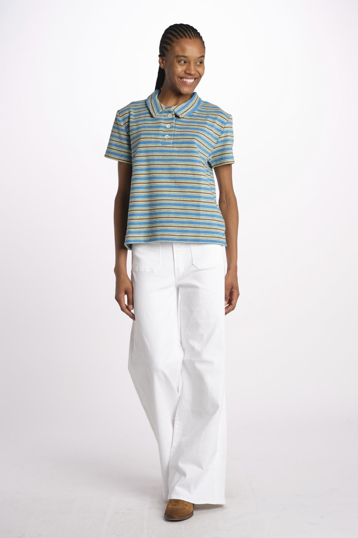 Polo spugna righe DREAM JOURNAL AZZURRO howlin' 