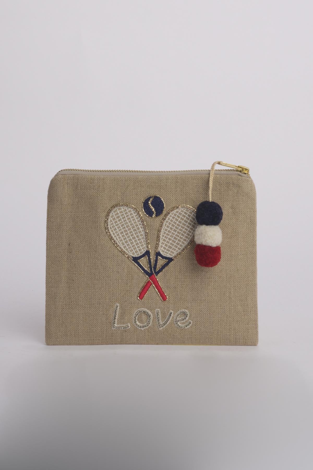 TENNIS pochette piccola P0753 BE benaras soleil 