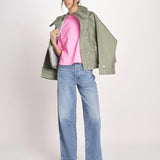 t-shirt over VOSS61 T1473_PS26 372 FLUO PINK bellerose 