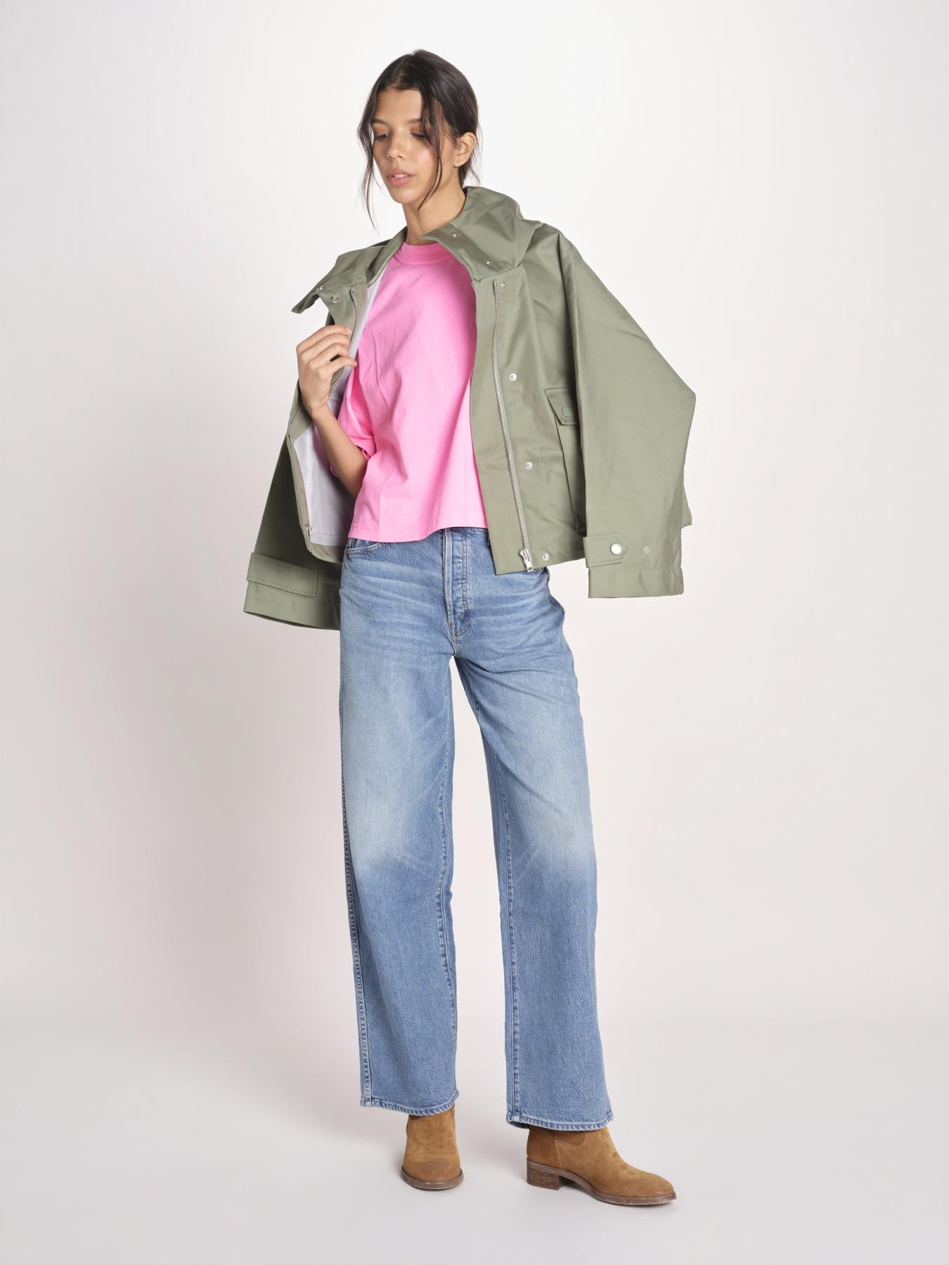 t-shirt over VOSS61 T1473_PS26 372 FLUO PINK bellerose 