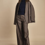 pantalone lungo chiuso fondo. NANCY NAN18 CHECK nine in the morning 