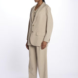 Blazer 2 bottoni linen 252-1401 6204 vis a vis 