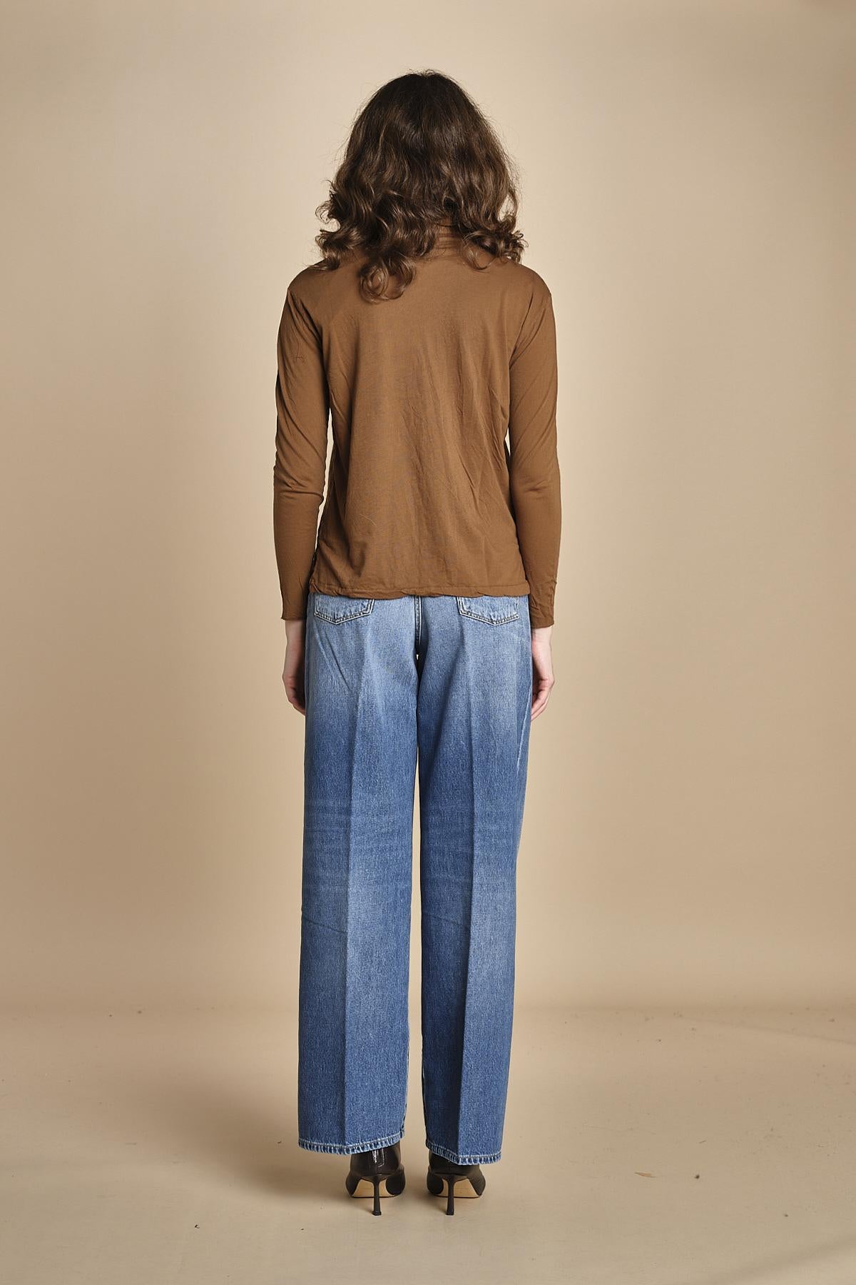 TACY camicia in jersey BETB500 WALNUT hartford 