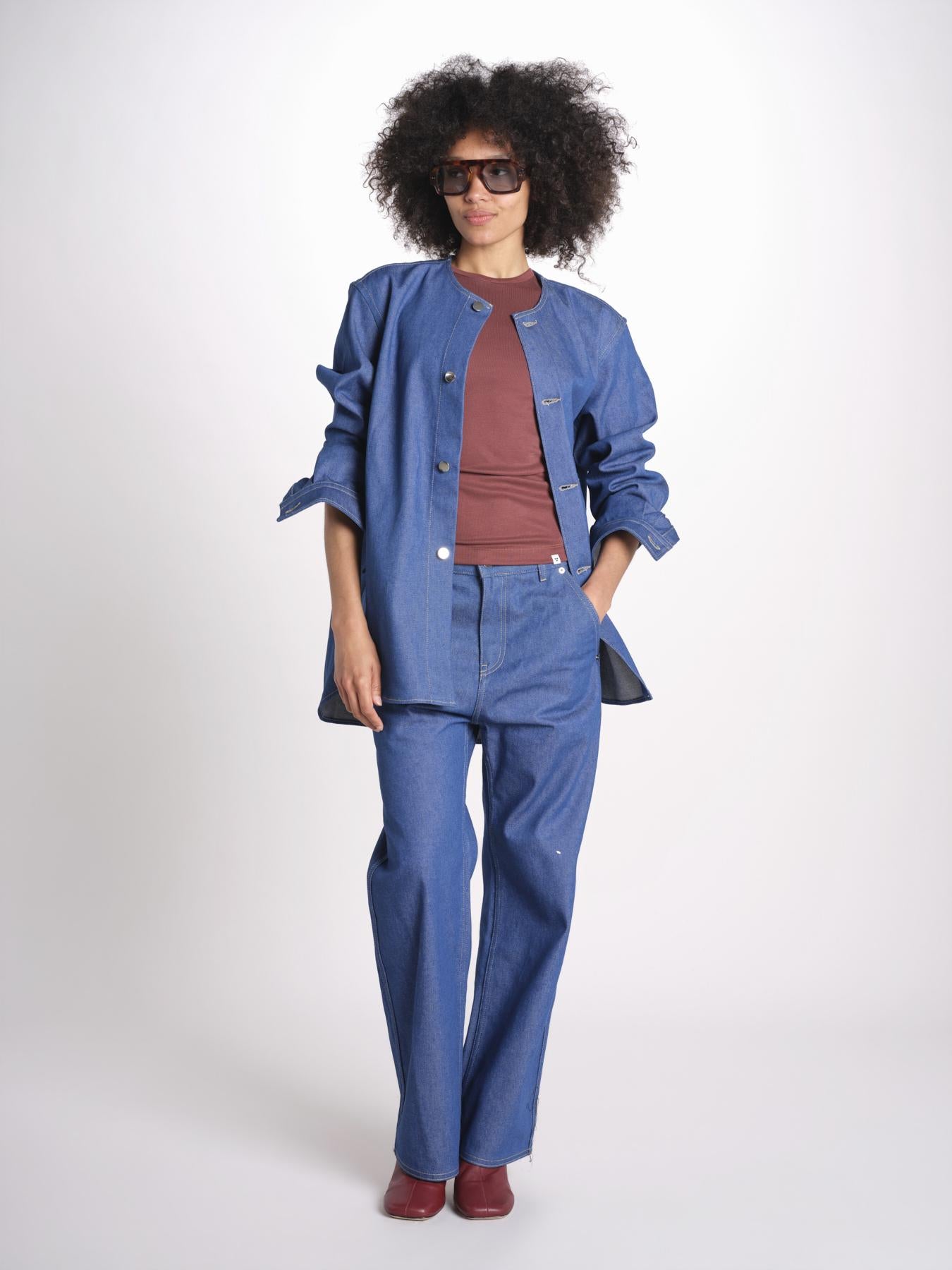 giacca camicia in denim BARNA LAPIS sofie d'hoore 
