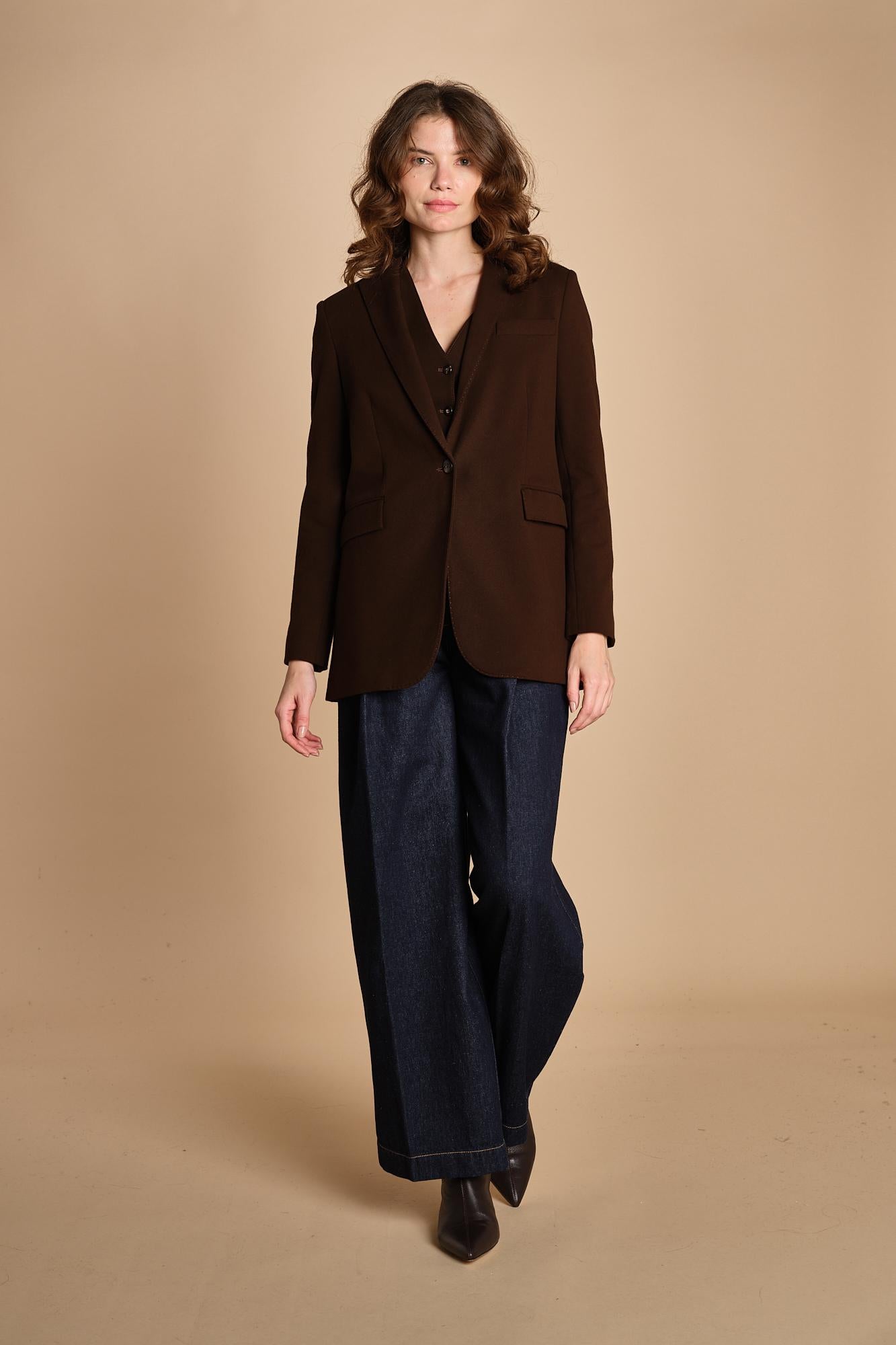 giacca monopetto in felpa un bottone 3602 1125 circolo 1901 