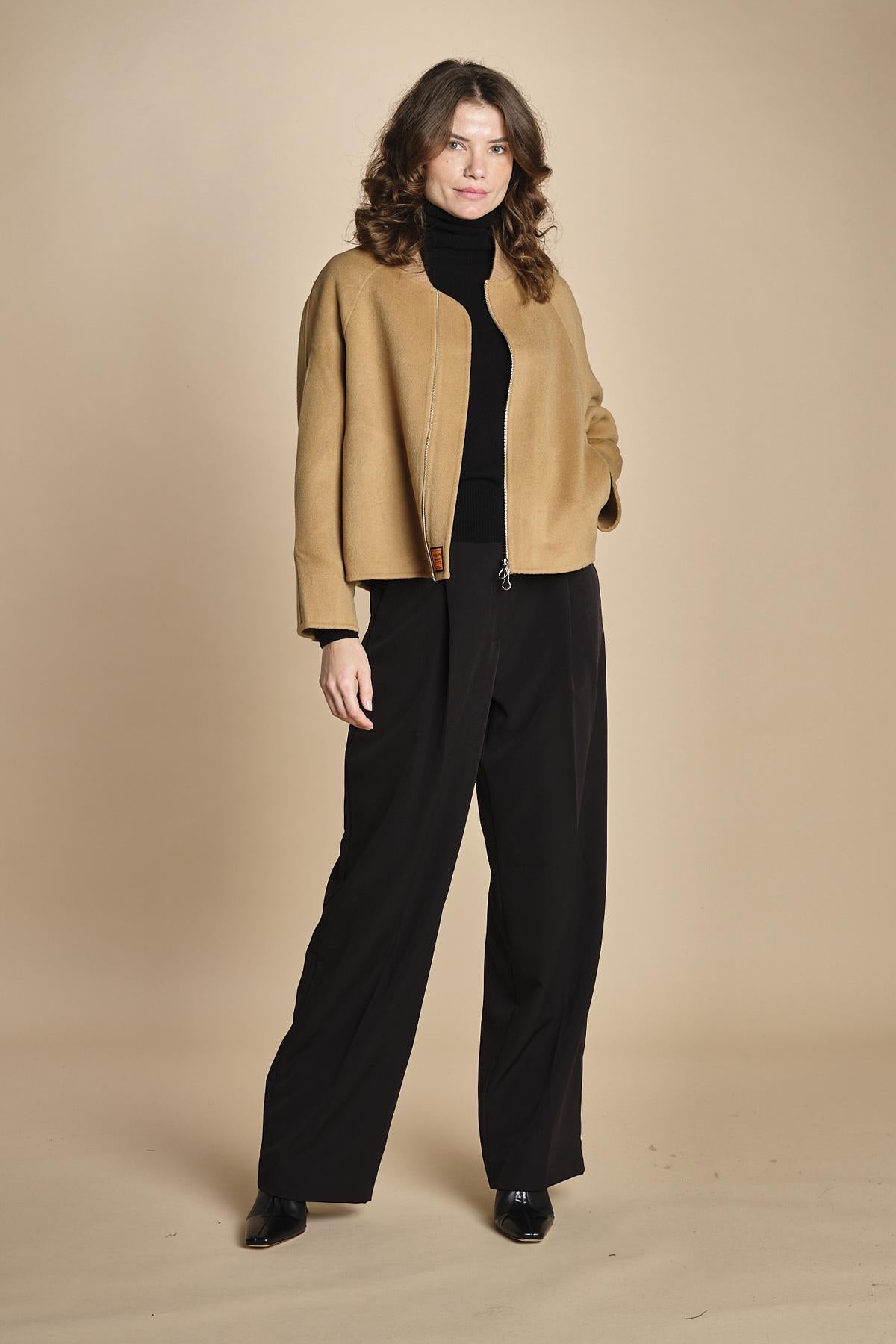 bomber in panno double BWELFRETF5 CAMEL bombers original 