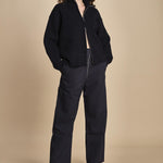 pantalone con zip TROUVI SNW DARKEST NAVY studio nicholson 