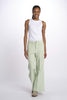 CARLA 4-pocket cropped linen blend trousers