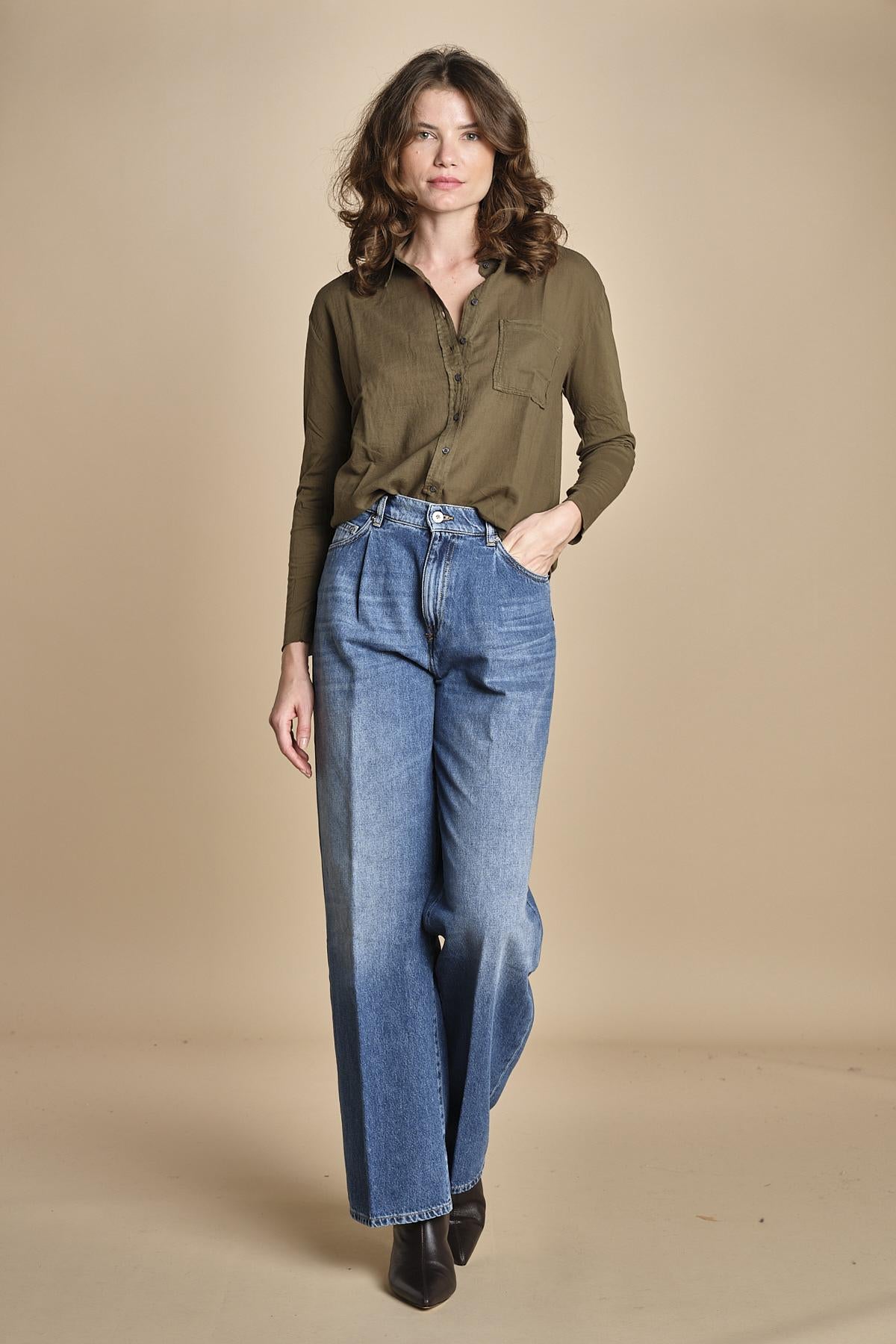 TACY camicia in jersey BETB500 MILITARY hartford 