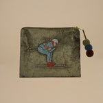 bustina sciatore in pailettes C25P0803 KAKHI milaura 