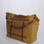 CANDIDE+ALICE Bag tracolla grande + pelle CACOMUS MUSTARD my bob 