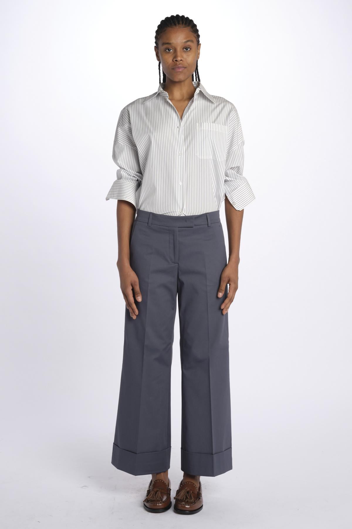 Pantalone MELODIA cropped risvolto MELODIA65254 70 quelledue 