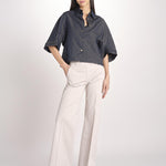 pantalone diritto in cotone MELODY L 684 54 85 PABBLE quelledue 