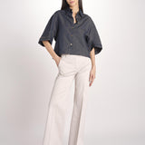 pantalone diritto in cotone MELODY L 684 54 85 PABBLE quelledue 