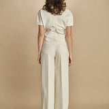 top manica corta con collo alto 31101-313 LATTE 02 federica tosi 