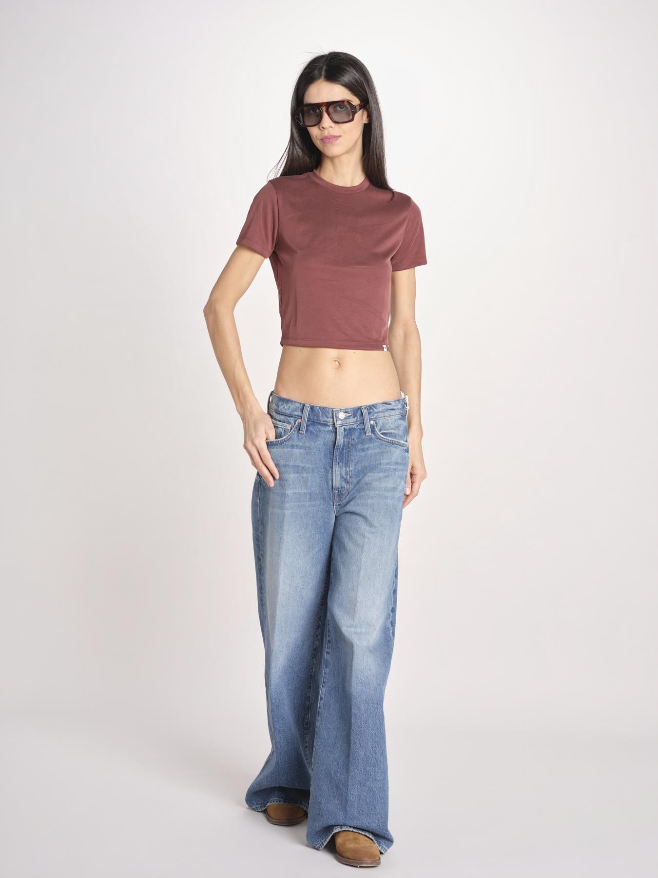 t-shirt a costine PARGA 026TS614RM VINO woc 