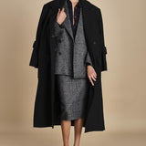 L062 blazer over gessato L031-3092-Q911 NERO_BIANCO n21 