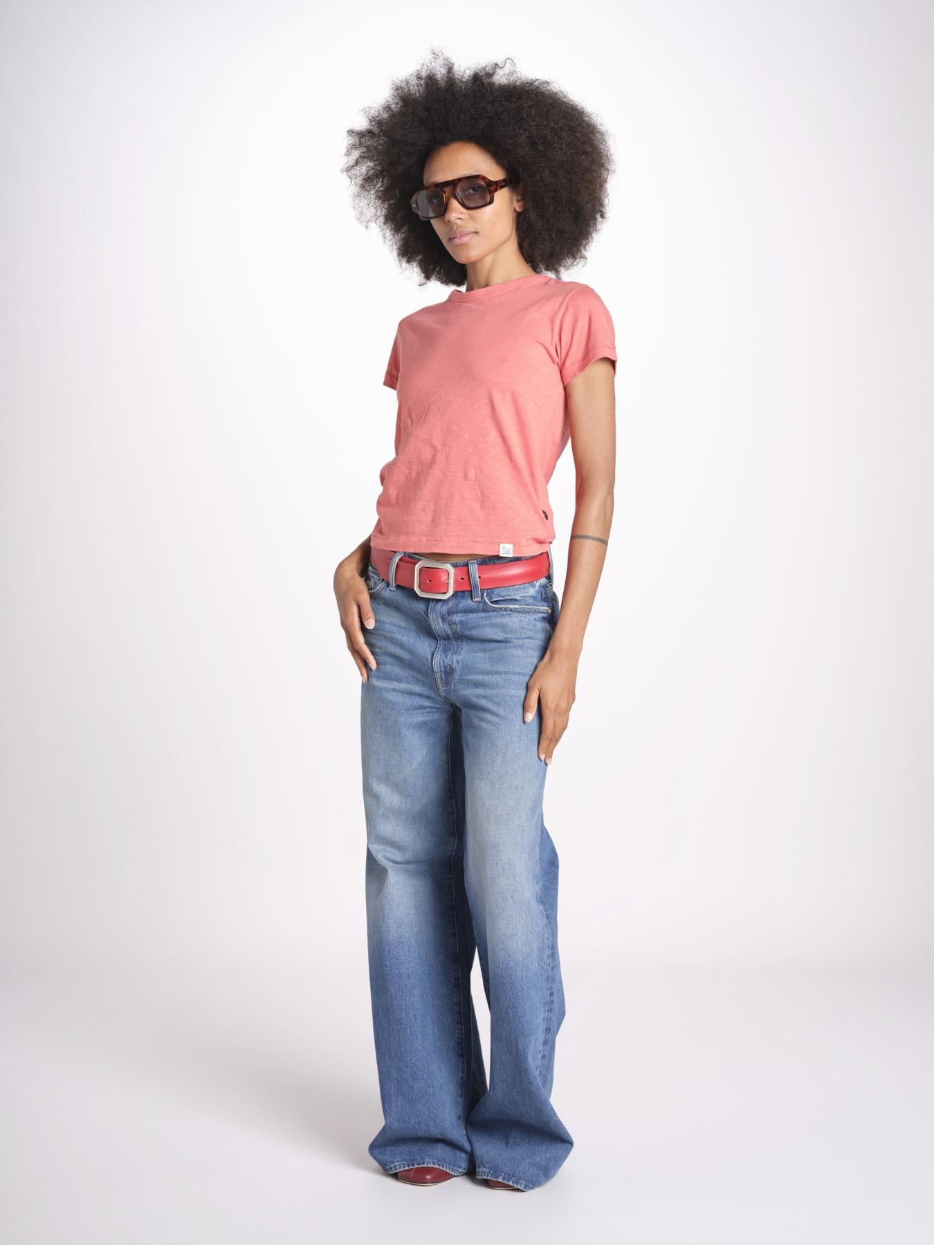 t-shirt girocollo manica corta WSCT20 377 CALIPSO PINK merz b 