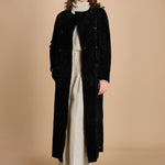 24098 cappotto doppiopetto in astrakan 24098300 NERO milaura 