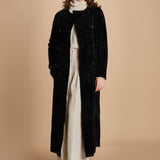 24098 cappotto doppiopetto in astrakan 24098300 NERO milaura 