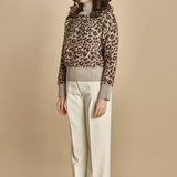 maglia collo alto maculata 32016-355 BEIGE.MORO 25 federica tosi 