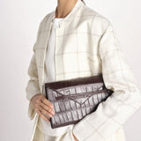 cluth in coccodrillo CLUTCH MORO milaura 