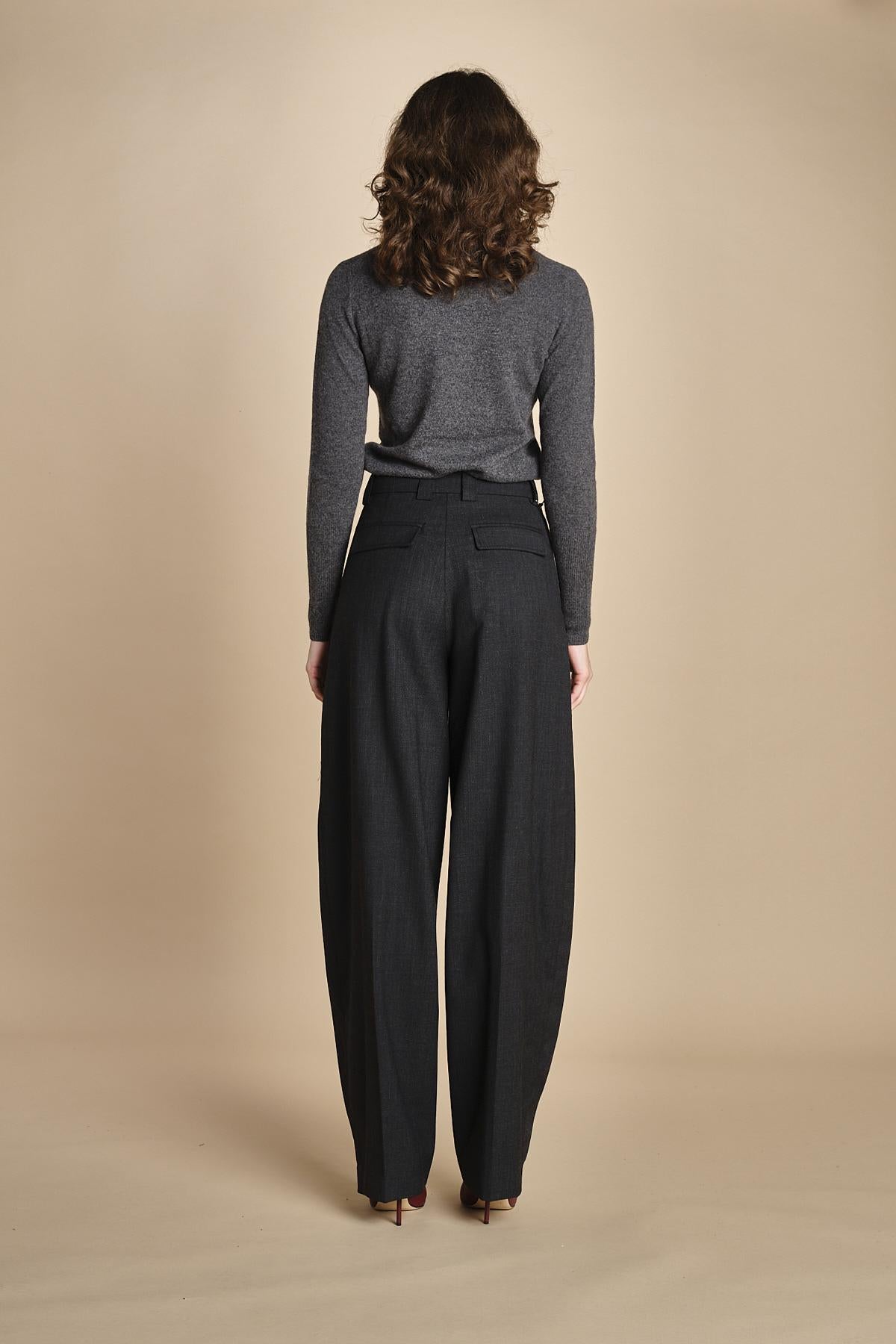 pantalone largo stretto sul fondo CARA TLW03116W0206ABTPB BLACKBOARD T0037 the latest 