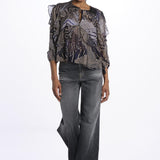 Camicia ranches stampa bicolore ANGELA BLEUNUIT ba&sh 