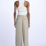 Pantalone KAREN dritto misto lino KAREN KRN27 SABBIA nine in the morning 