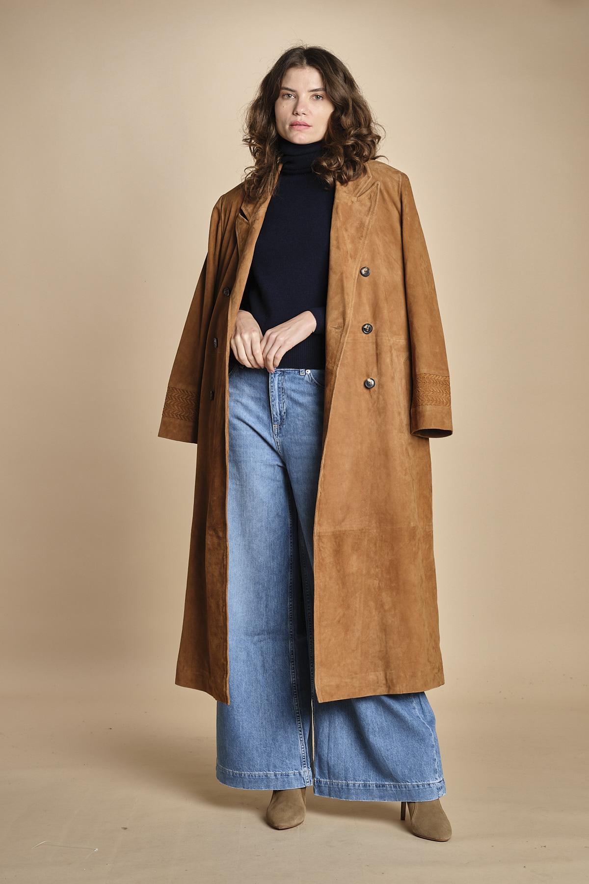 trench in camoscio MAINA CAMEL ba&sh 