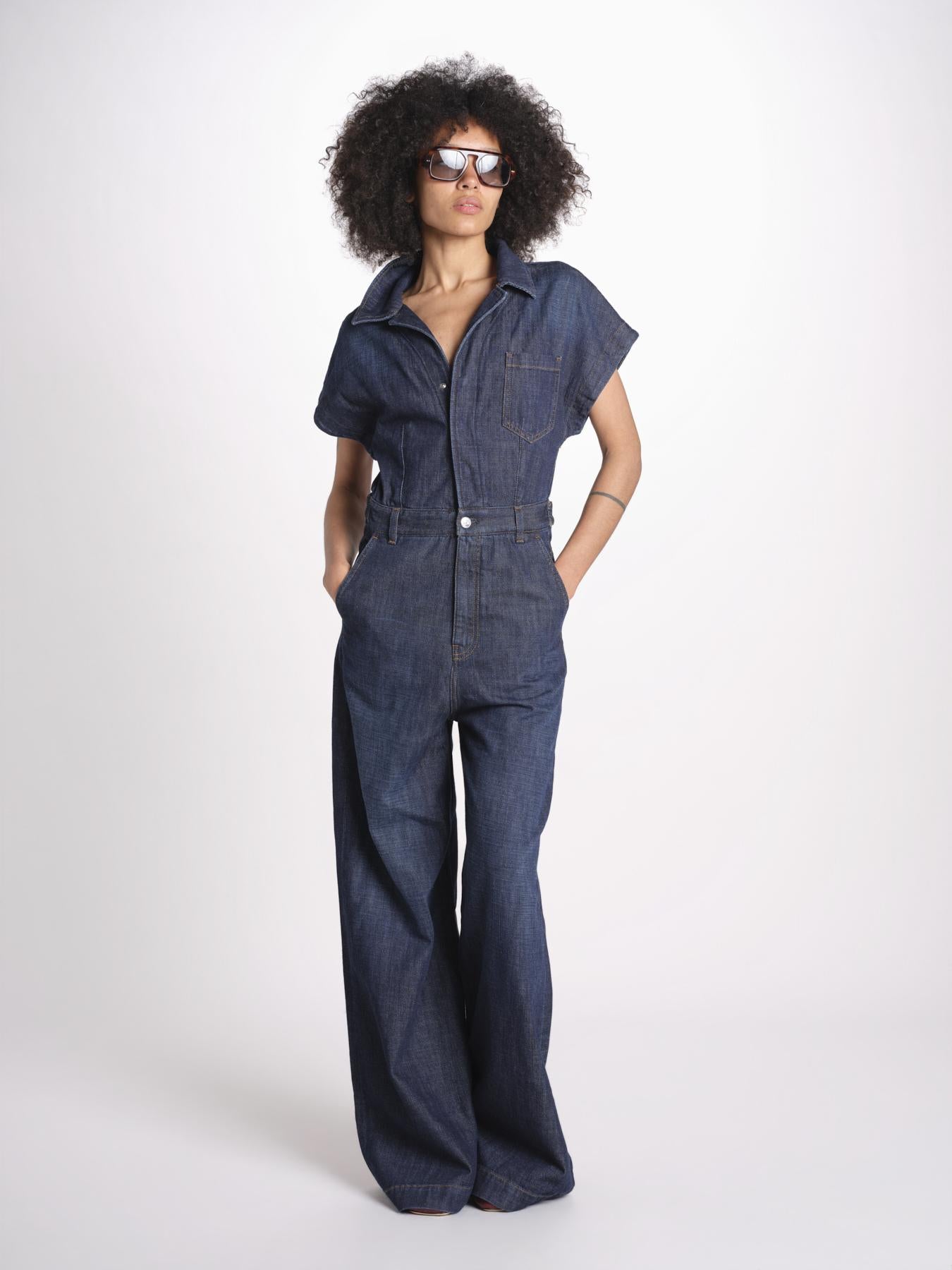 tuta in denim FAUNA FAU05 BLU nine in the morning 