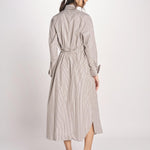 chemisier a righe 16R537CO253 P158 BROWN ines de la fressange 
