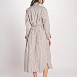 chemisier a righe 16R537CO253 P158 BROWN ines de la fressange 