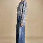 maglia girocollo con rombi CORNELIA GRIGIO tenne' 