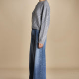 maglia girocollo con rombi CORNELIA GRIGIO tenne' 