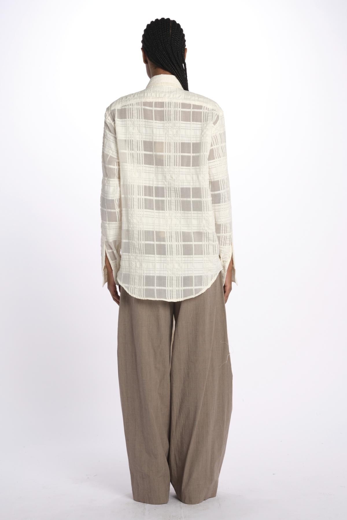 Camicia Jacqard galles ROB SHIRT WHITELACE jejia 