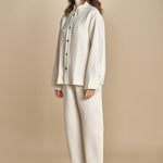 camicia double SANTINI SNW CHALK studio nicholson 