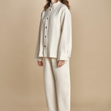 camicia double SANTINI SNW CHALK studio nicholson 