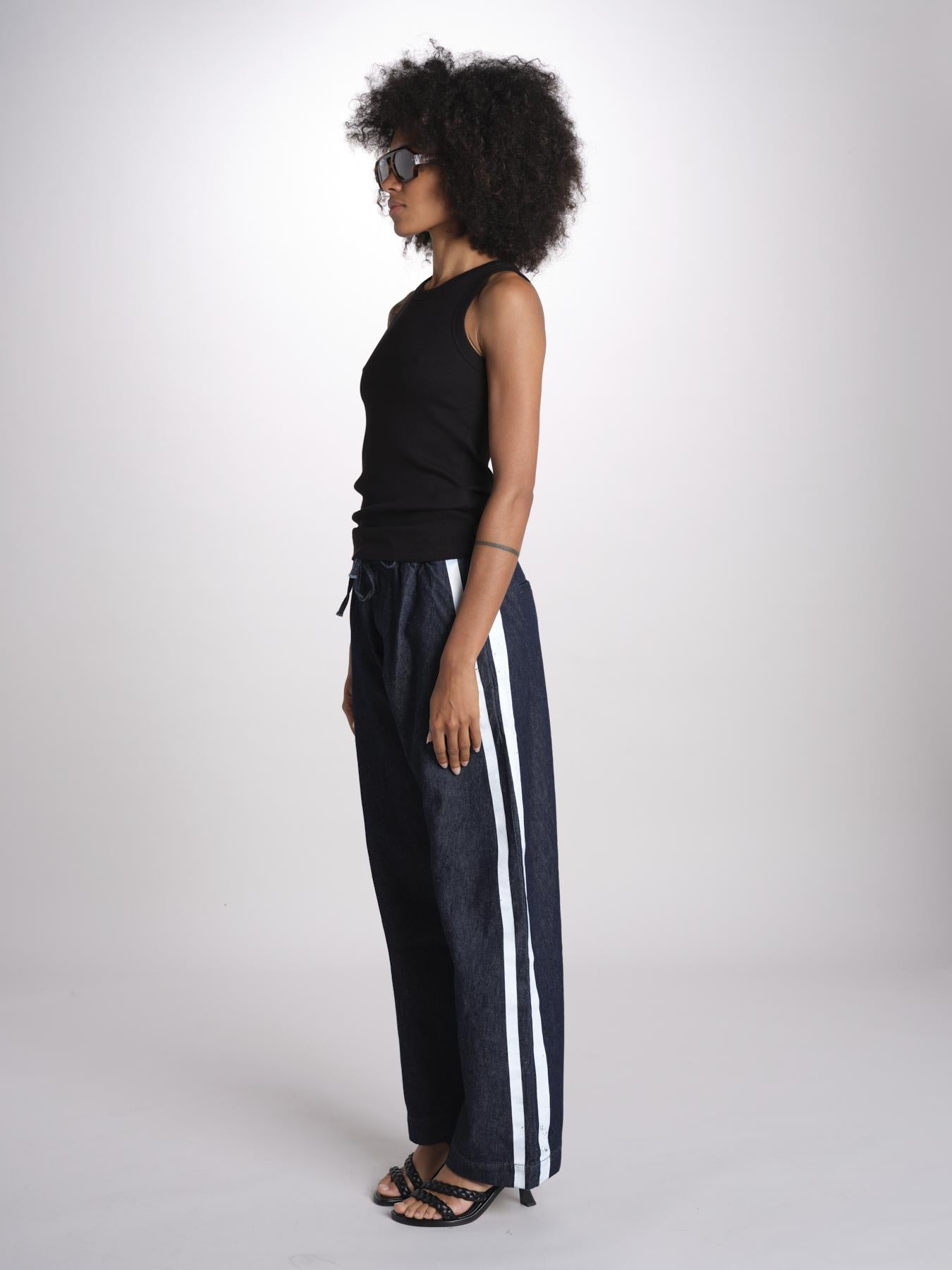 canottiera a costine JF009683 BLACK joseph 