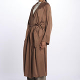 28A50 trench over in crepe satin 28A50 CACAO dusan 