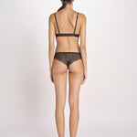 reggiseno triangolo in satin con pizzo LOVE LACE L1001005 BLACK 900 love stories 