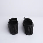 MIGNON ballerina in raso con punta quadrata F846SE1 BLK studio AMELIA 