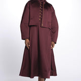 Bomber MERLOT CROPPED raso 4299 BURGUNDY rebecca vallance 